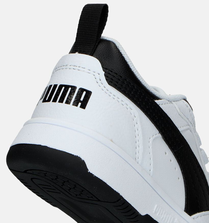Puma Rebound v6 ac Witte Sneakers voor jongens, meisjes (334489) - geschikt voor steunzolen