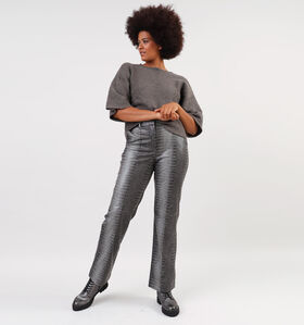 Minus Lilu Grijze Geklede broek voor dames (348254)