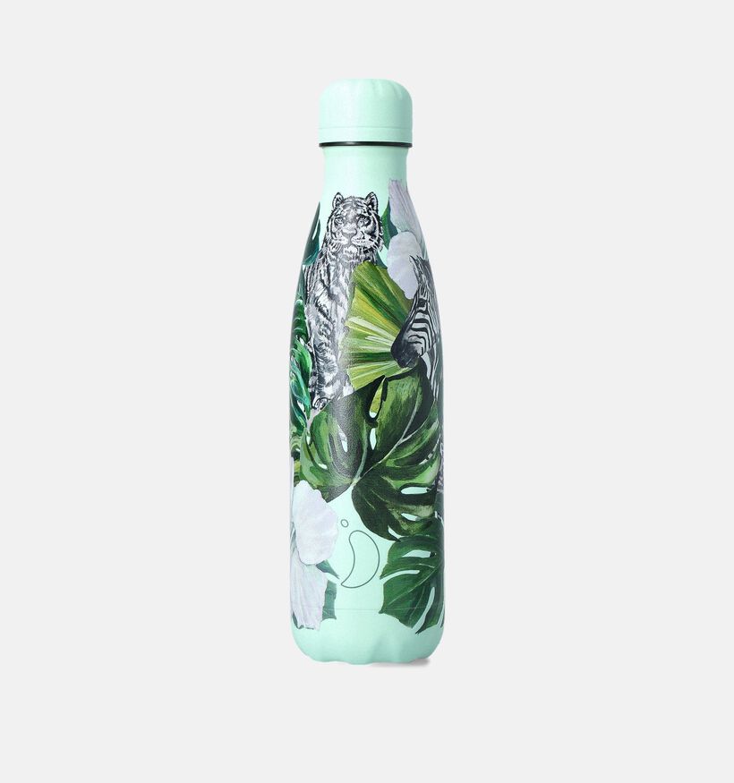 Chilly's Tropical Bottle 500ML Drinkfles in Pastel Groen met Print voor dames (365561)