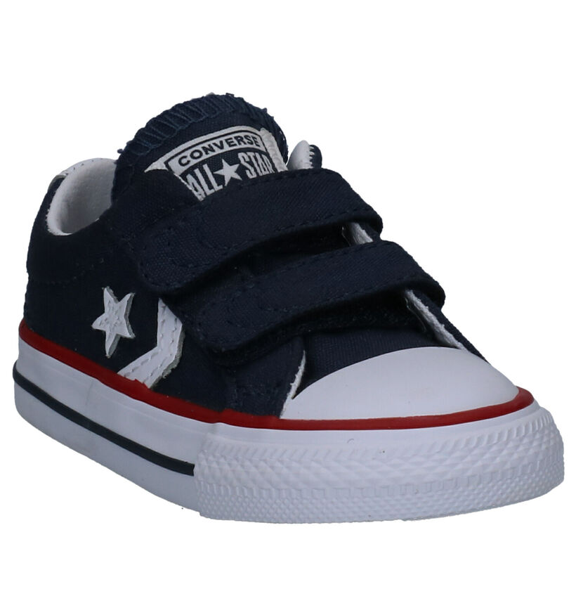 Converse Baskets basses en Bleu foncé en textile (266018)