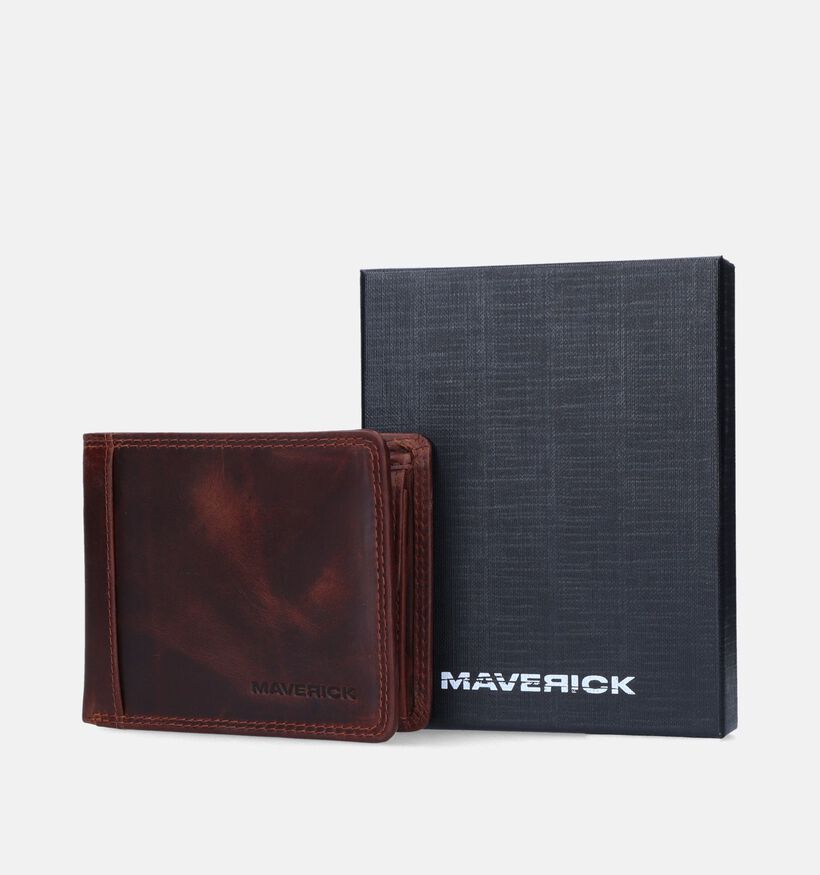 Maverick Bruine Portefeuille voor heren (358807)