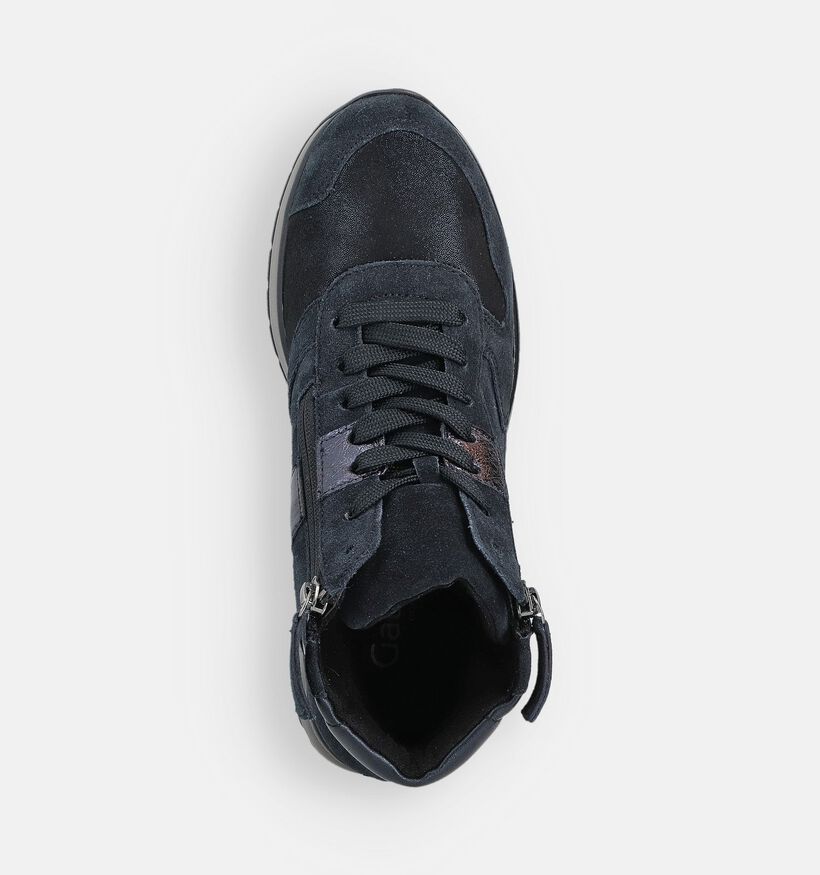 Gabor Donkerblauwe Hoge Sneakers voor dames (363148) - geschikt voor steunzolen