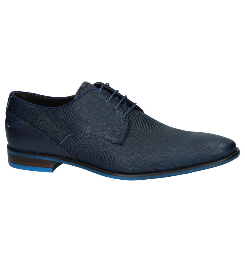 Ambiorix Chaussures habillées en Bleu foncé en cuir (250626)