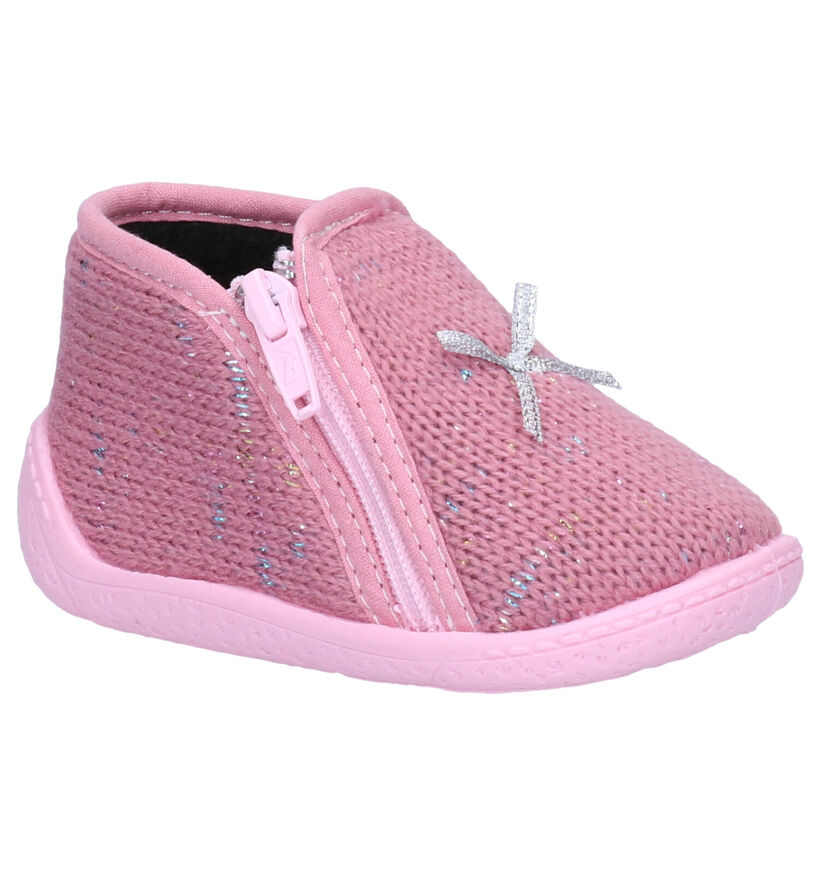 Milo & Mila Pantoufles pour bébé en Rose foncé pour filles (299954)