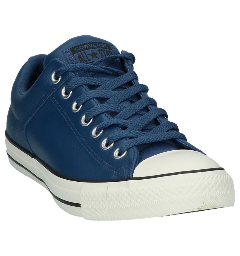 Converse Chuck Taylor All Star High Street Ox Blauwe Sneakers in leer (222248)