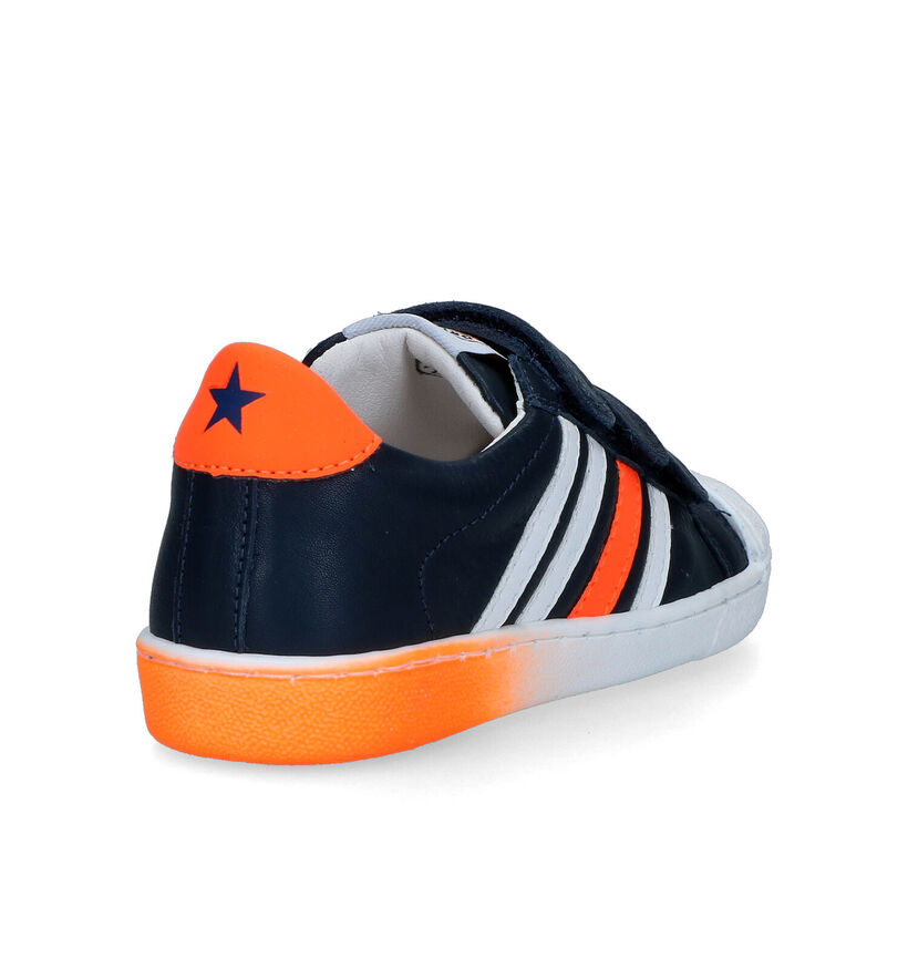 Little David Bobby Blauwe Velcroschoenen voor jongens (323984) - geschikt voor steunzolen