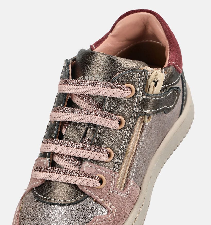 STONES and BONES Naif Basket &agrave; lacets en Rose pour filles (378229) - pour semelles orthop&eacute;diques