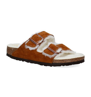 Pantoffels cognac