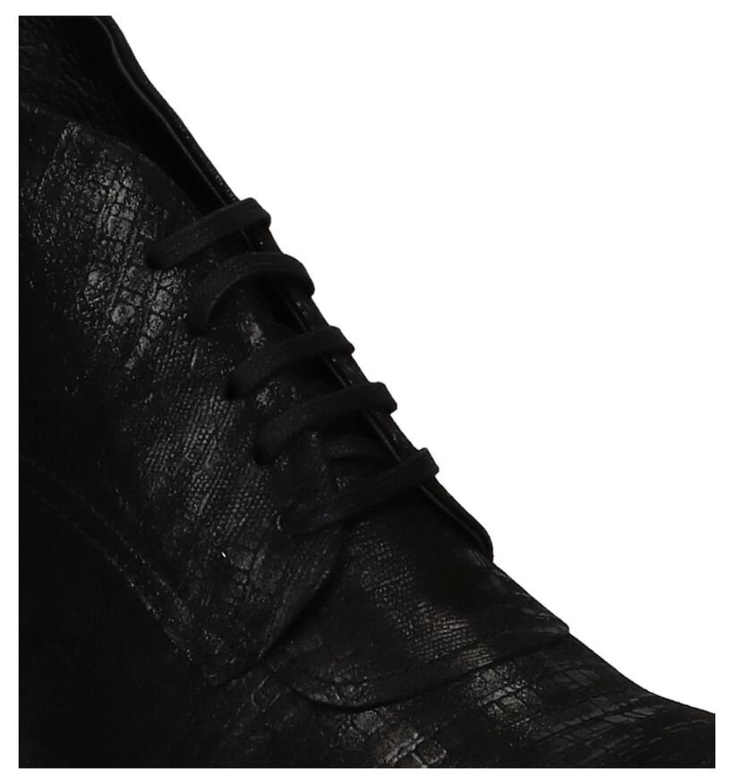 Zinda Bottillons en Noir en daim (227027)