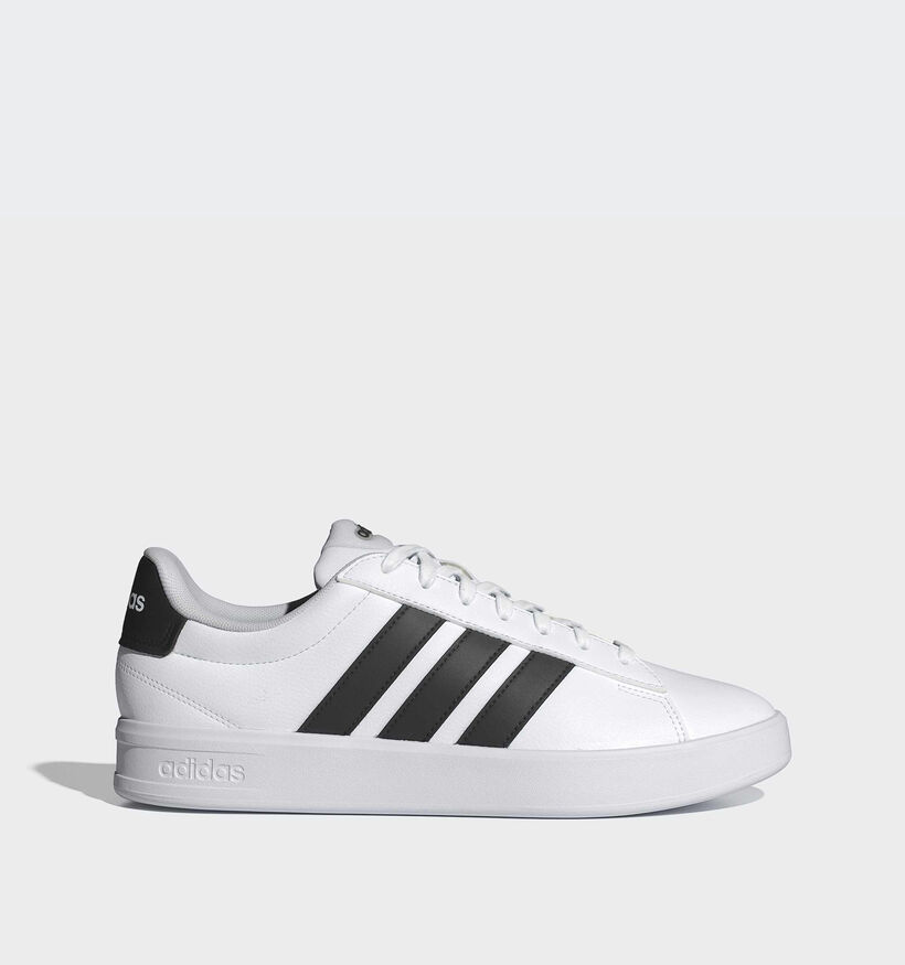 adidas Grand Court Baskets basses en Blanc pour hommes (366869) - pour semelles orthop&eacute;diques
