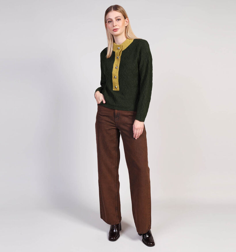 Vero Moda Chino Pull en Vert Vero Moda Chino Pull en Vert pour femmes (364092)