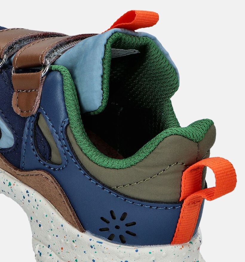 Naturino x Flower Mountain Saburo Blauwe Velcroschoenen voor jongens (349001)