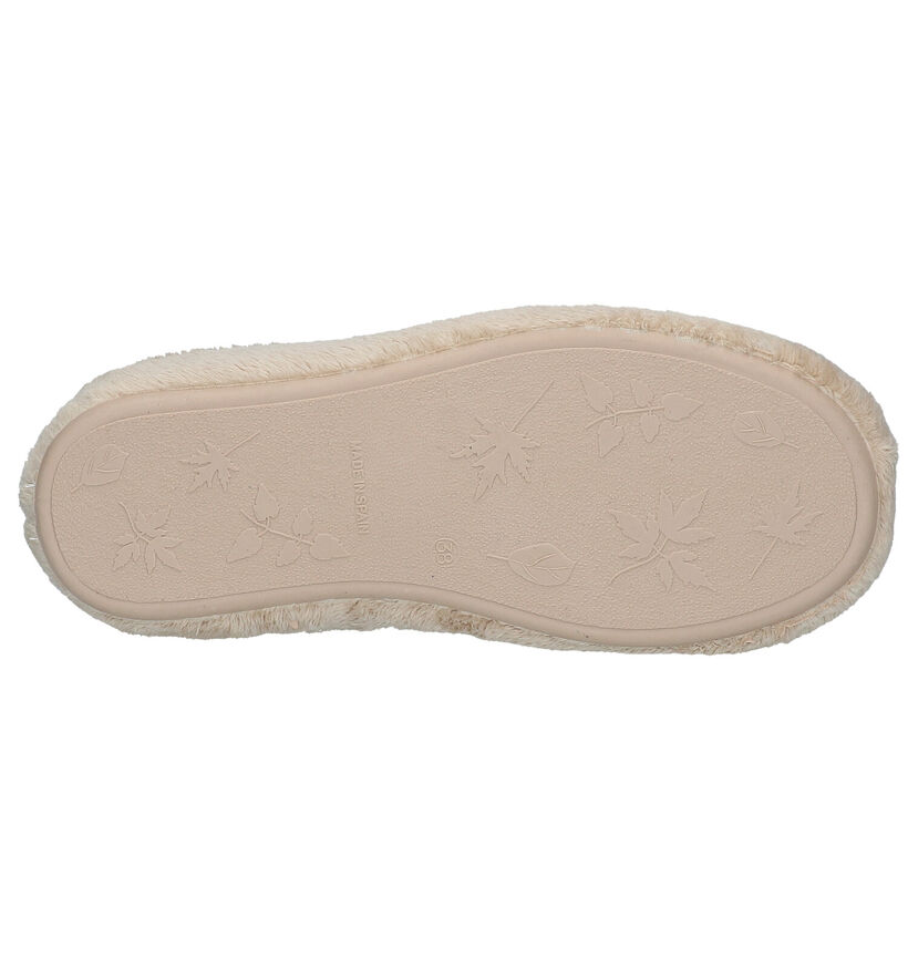 River Woods Beige Pantoffels in stof (298441)