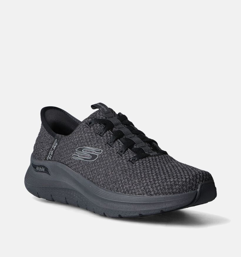 Skechers Arch Fit 2.0 Zwarte Slip-ins voor heren (350314) - geschikt voor steunzolen