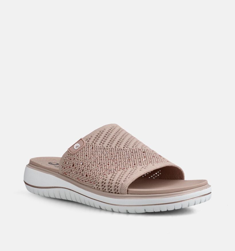 Jana Nu-pieds plates en Or rose pour femmes (371664)