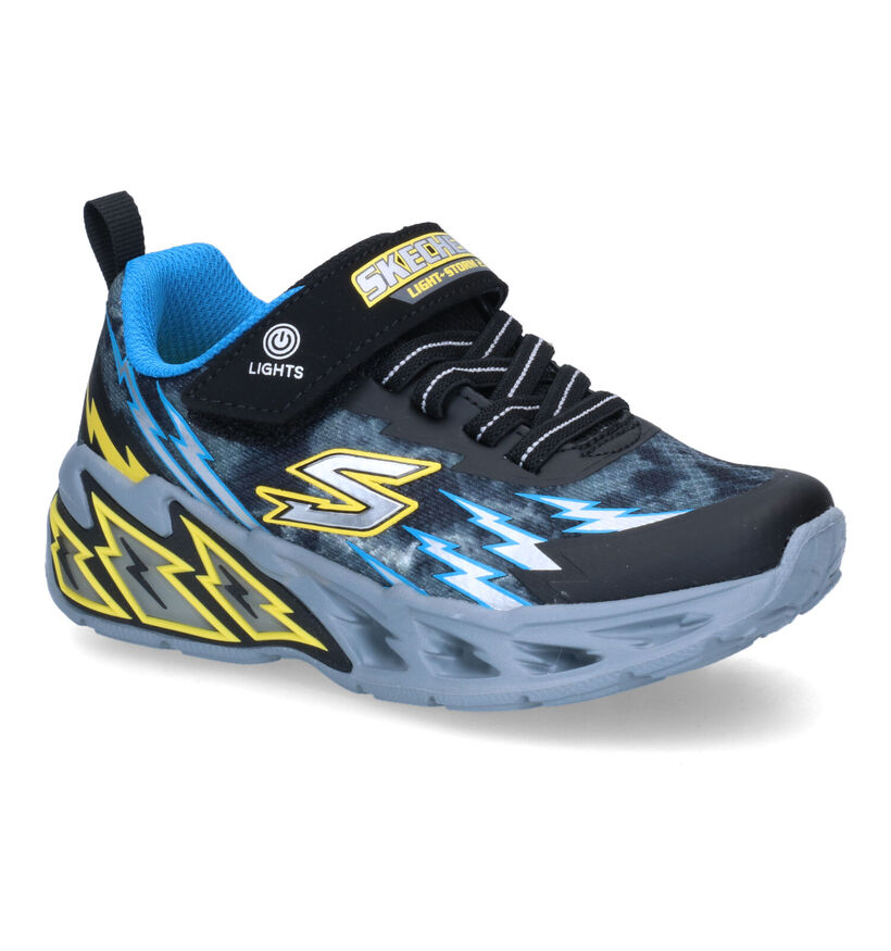 Skechers Light Storm Baskets en Bleu pour garçons (318189)