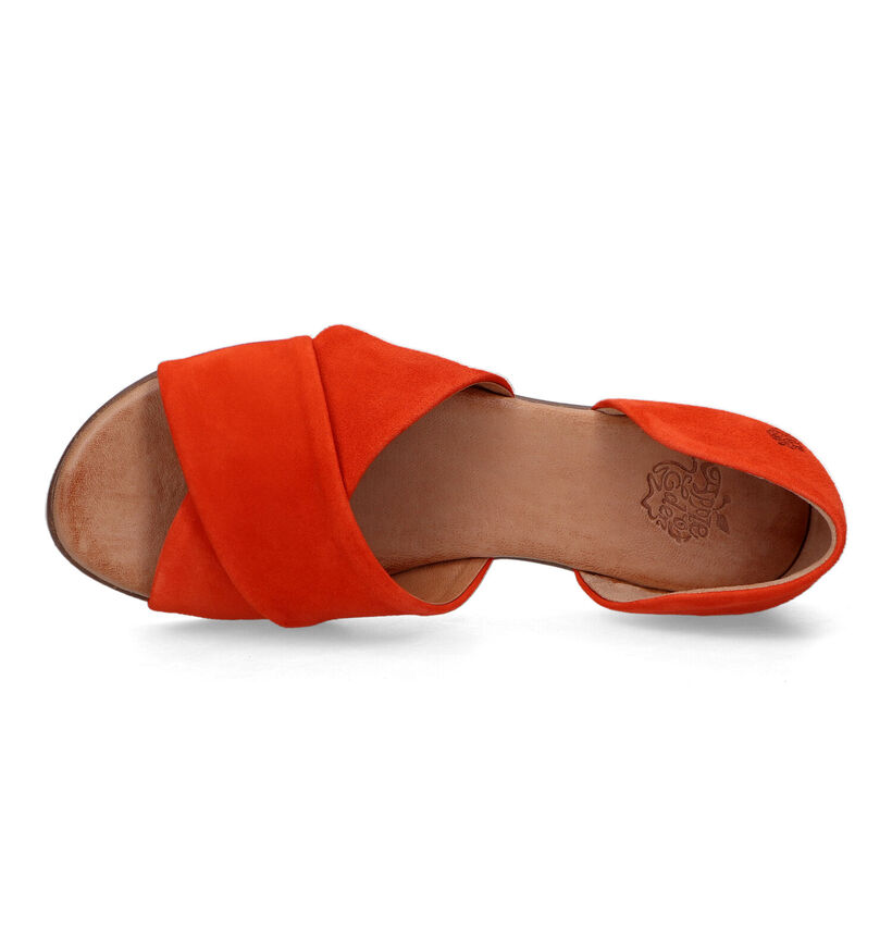 Apple of Eden Chuisi Sandales en Orange pour femmes (322606)