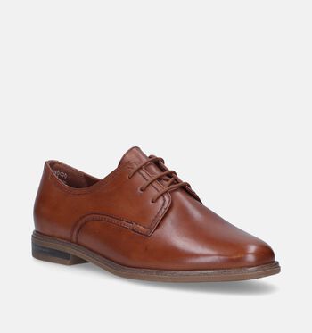 Tamaris Chaussures plates Noir/Cognac
