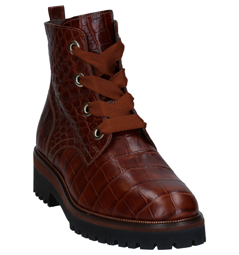 Softwaves Bottines en Cognac en cuir (281935)