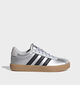 adidas VL Court Zilveren Lage Sneakers voor meisjes (366950) - geschikt voor steunzolen