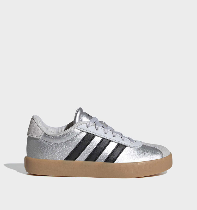 adidas VL Court Zilveren Lage Sneakers voor meisjes (366950) - geschikt voor steunzolen