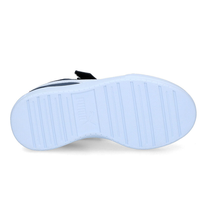 Puma Caven Blauwe Sneakers in kunstleer (318741)