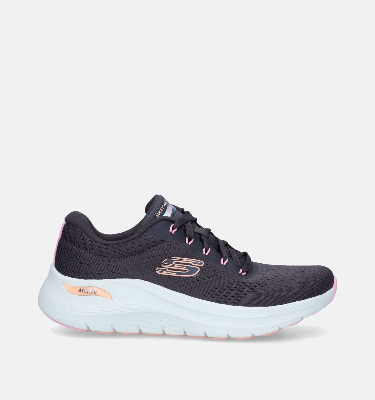 Skechers Arch Fit 2.0 Big League Grijze Sneakers Dames Outdoorschoenen Sneakers Online op TORFS.BE