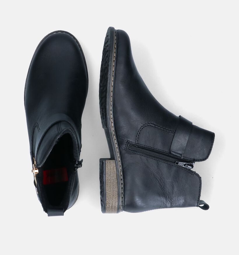 Rieker Bottines plates en Noir pour femmes (315751)