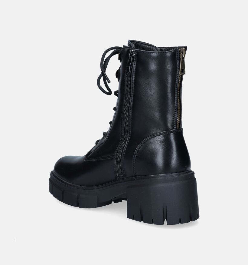 Posh by Poelman Bottines à lacets en Noir pour femmes (345505)