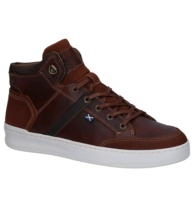 Scapa Baskets montantes en Cognac en cuir (298193)