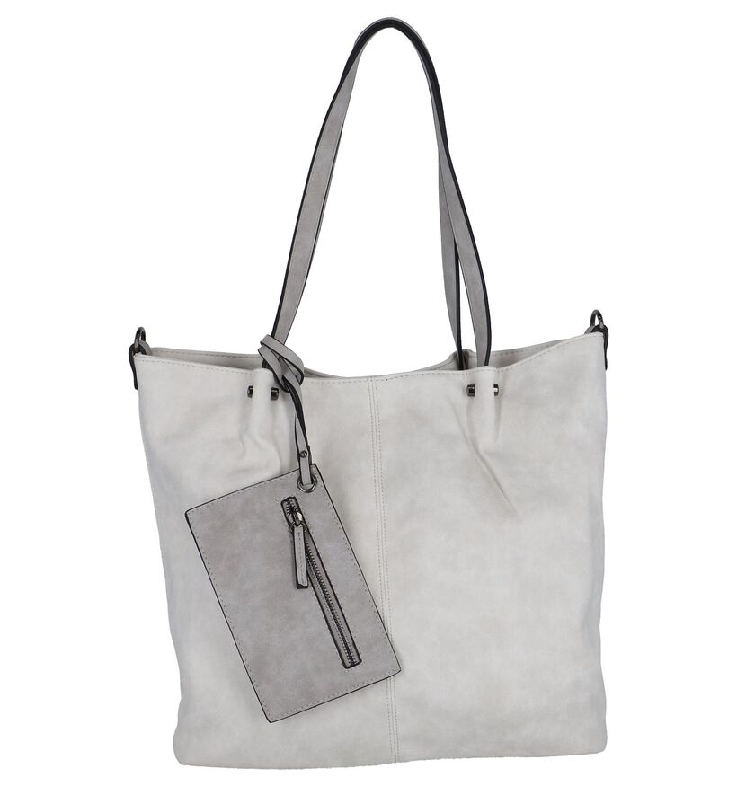 Emily & Noah Cabas Bag in Bag en Gris en simili cuir (284365)