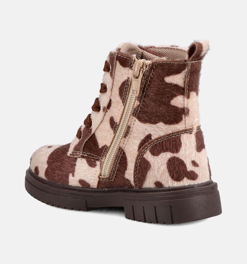 Milo & Mila Boots &agrave; lacets en Marron pour filles (378969)