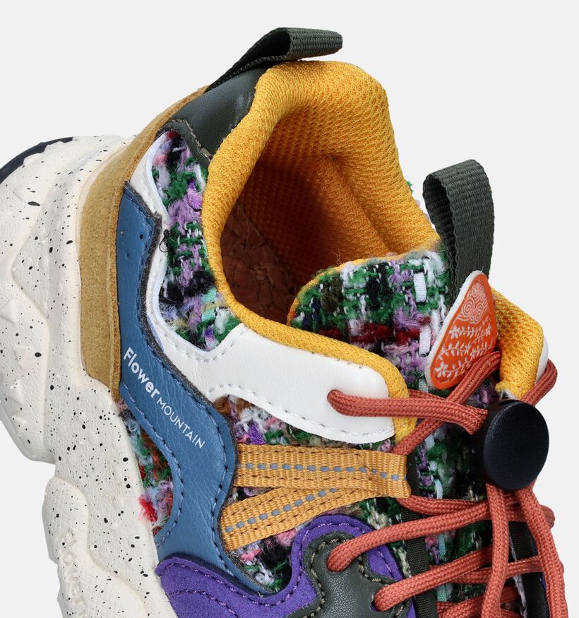 Naturino x Flower Mountain Yamano Gele Sneakers voor meisjes (349003) - geschikt voor steunzolen