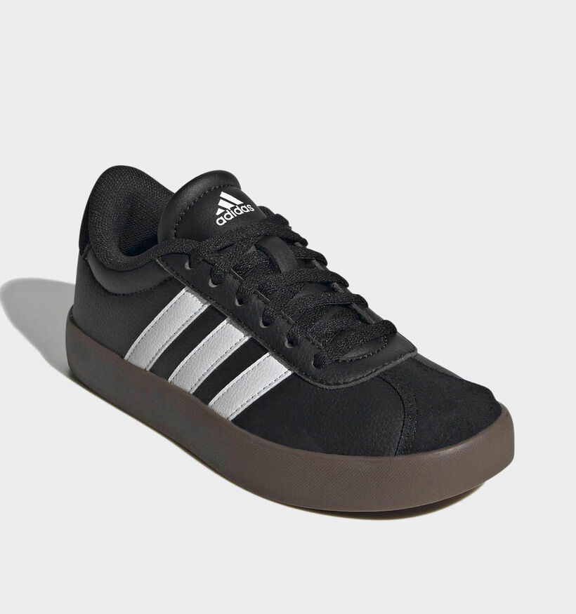 adidas VL Court 3.0 Zwarte Schoenen voor jongens, meisjes (381686) - geschikt voor steunzolen