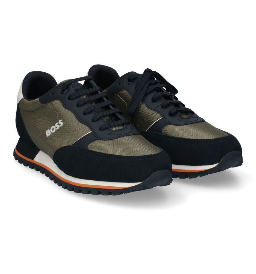 Boss Parkour Run Kaki Sneakers voor heren (314321) - geschikt voor steunzolen