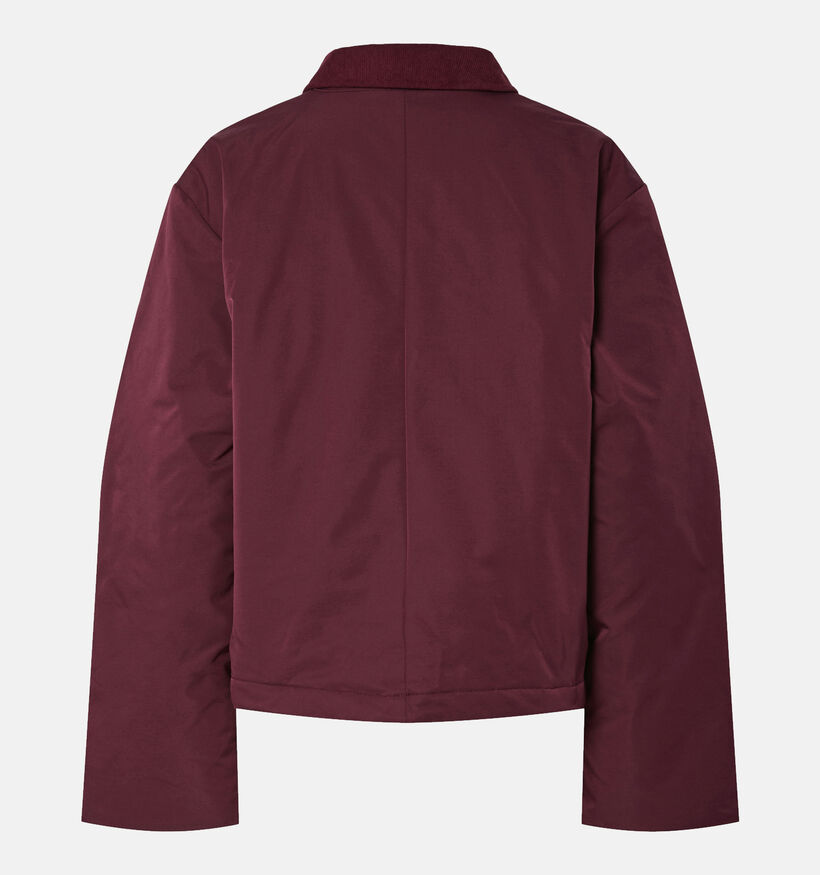 Pieces Jorma Corduroy Bordeaux Jas voor dames (362264)
