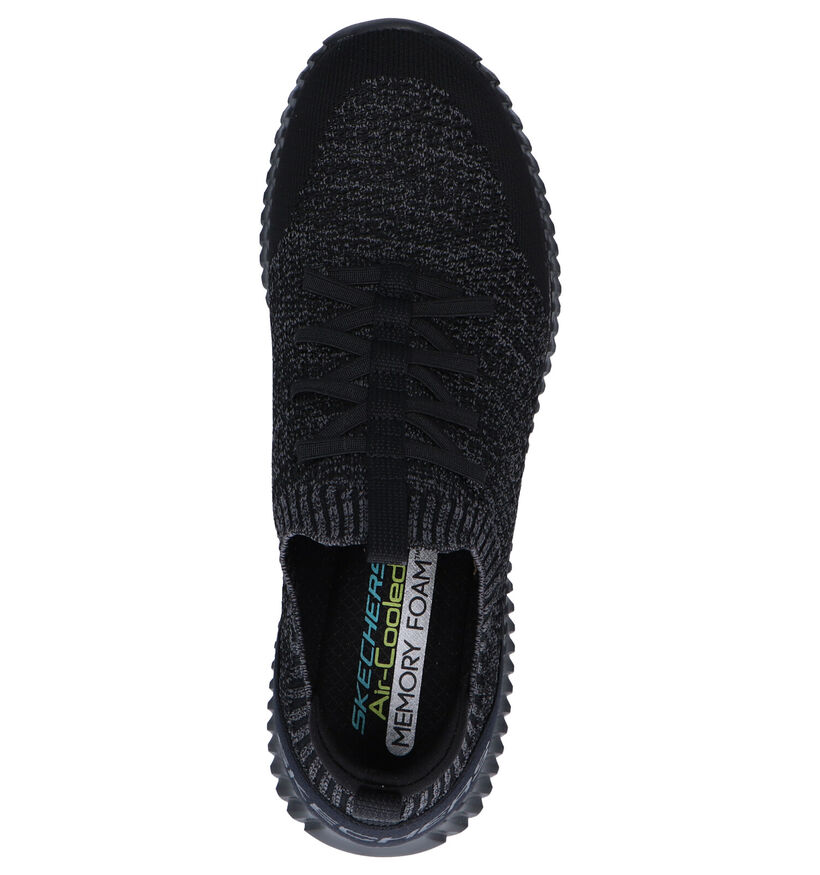 Skechers Elite Flex Baskets en Noir en textile (287105)