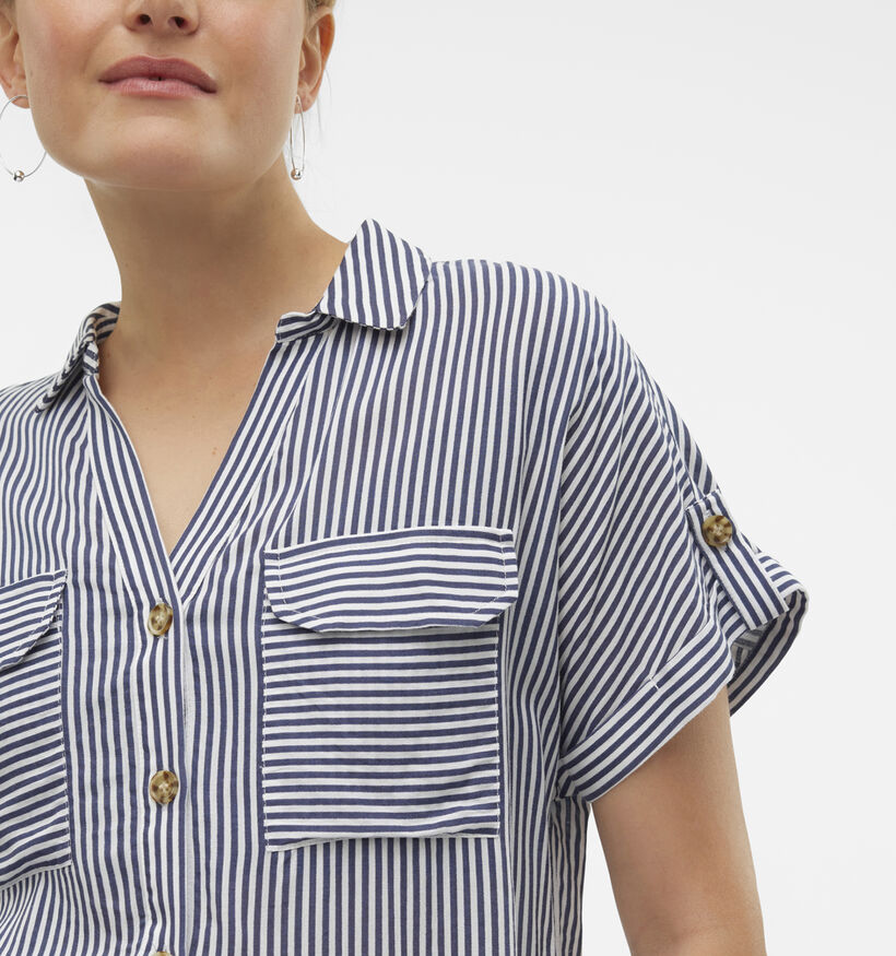 Vero Moda Bumpy Blauw Hemd voor dames (352184)