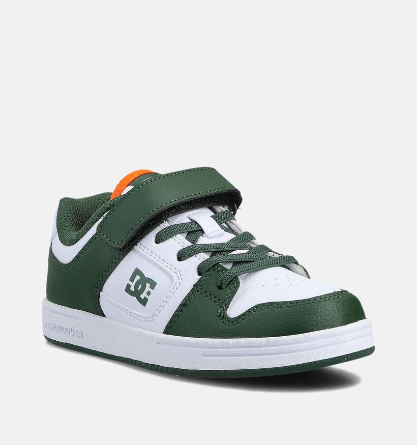 DC Shoes Manteca 4 Witte/Groene Sneakers voor jongens (360789) - geschikt voor steunzolen