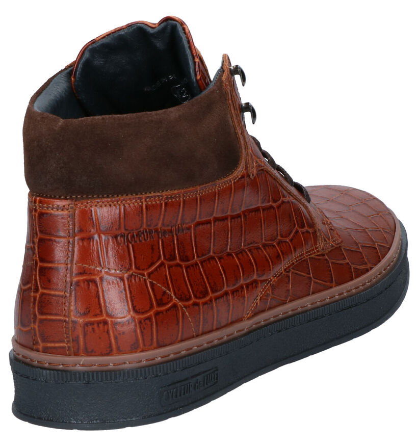 Cycleur de Luxe Lissabon Cognac Hoge Schoenen in leer (259416)