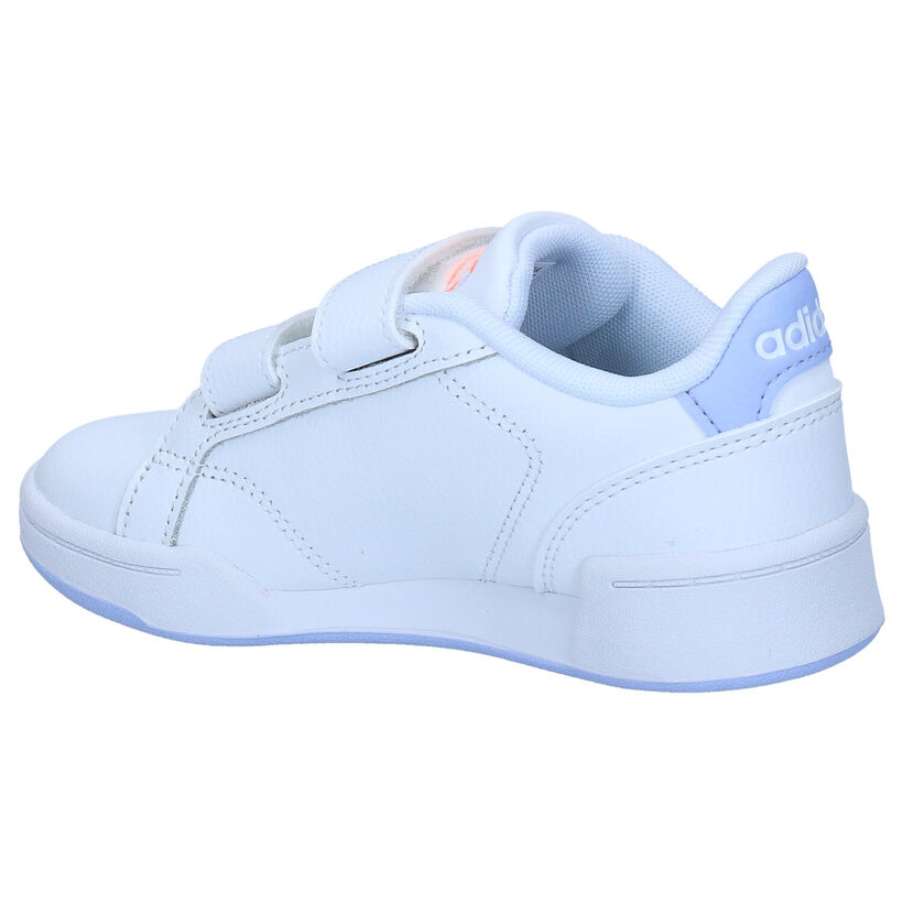 adidas Roguera C Baskets à velcro en Blanc pour filles (293307) - pour semelles orthopédiques