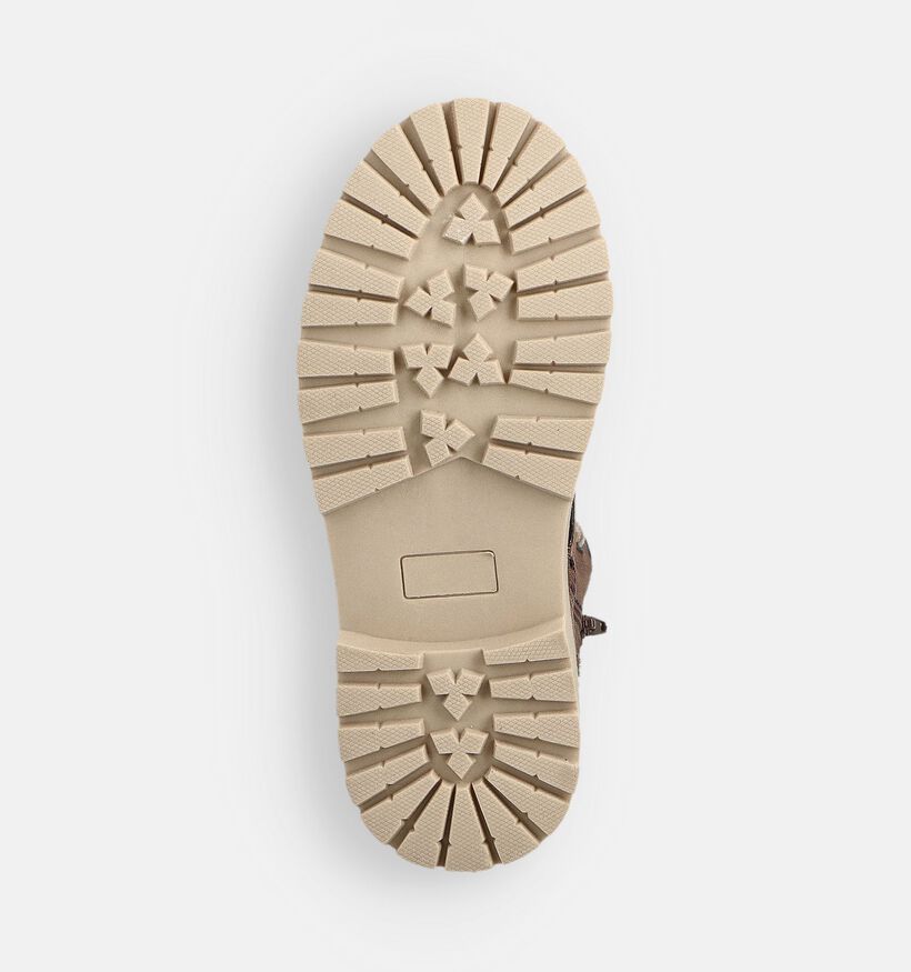 Milo & Mila Bruine Veterboots voor meisjes (364664) - geschikt voor steunzolen