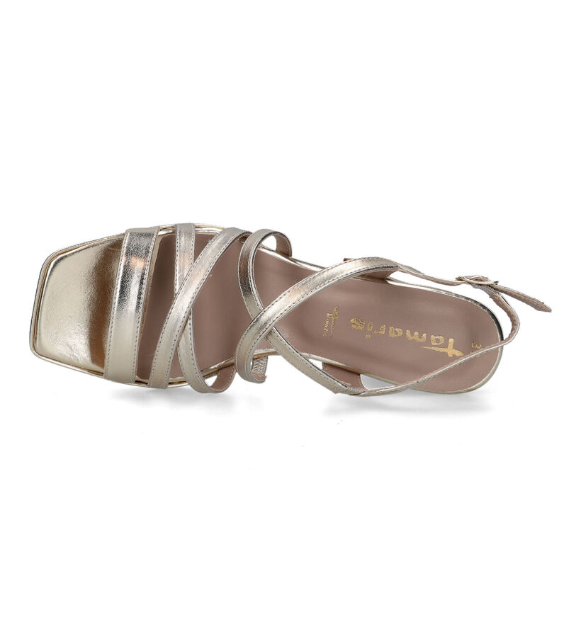 Tamaris Touch It Gouden Sandalen Met Blokhak voor dames (322348)