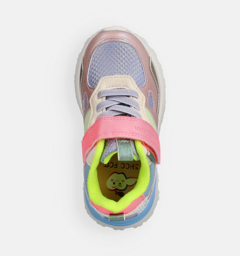 Shoo Pom Joggy Scratch Baskets en Blanc/Color block pour filles (370962) - pour semelles orthop&eacute;diques