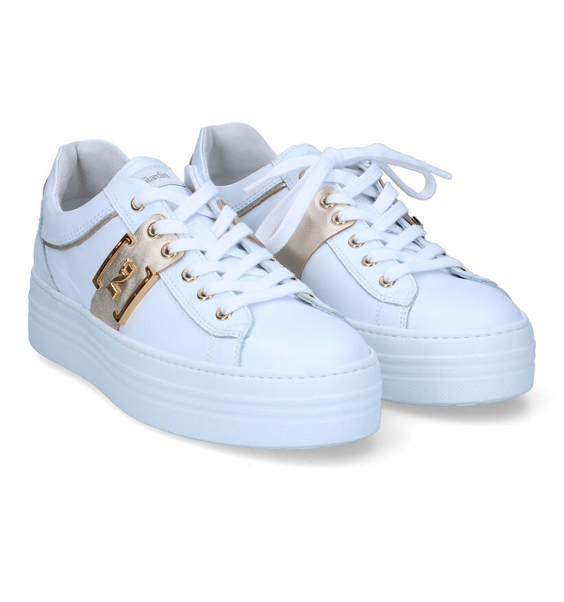 NeroGiardini Witte Platform Sneakers voor dames (323820) - geschikt voor steunzolen