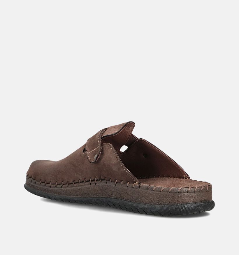 Rohde Donkerbruine Slippers voor heren (365508)