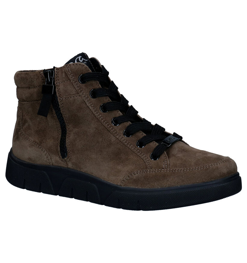 Ara Rom-Sport Bottillons en Kaki en daim (298949)