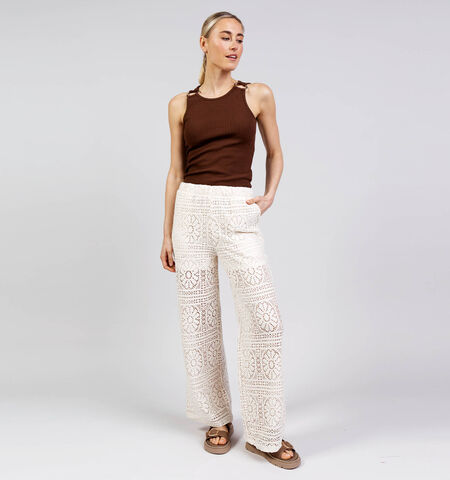 Vila Broeken Beige