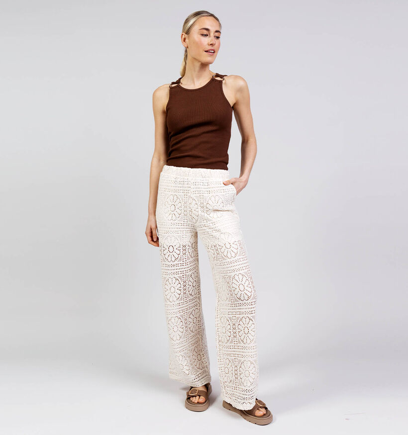 Vila Merinda Pantalon en Beige pour femmes (374285)