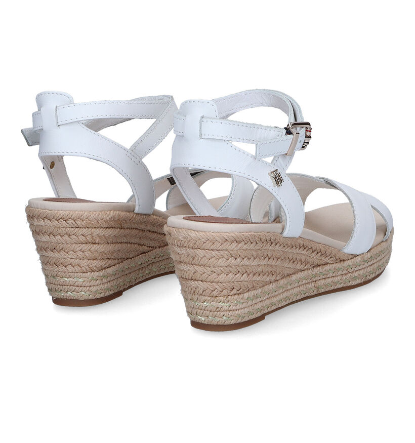 Tommy Hilfiger Feminine Low Wedge Witte Sandalen voor dames (303986)